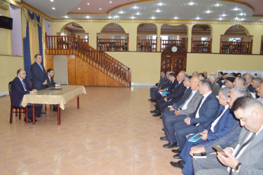Şiyəkəran kəndində səyyar qəbul və görüş