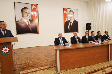 Astarada Azərbaycan Respublikasının Prezidenti cənab İlham Əliyevin Yeni Azərbaycan Partiyasının VIII Qurultayındakı nitqindən irəli gələn vəzifələrə həsr olunmuş müşavirə keçirilmişdir.
