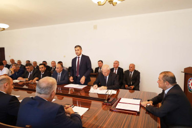 Astarada kənd təsərrüfatının inkişafına dair  Dövlət Proqramının icrası çərçivəsində görülmüş işlər və hədəflər müzakirə olunmuşdur.