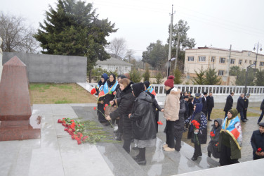 Astarada  20 Yanvar faciəsi qurbanlarının xatirəsi  ehtiramla yad edilmişdir