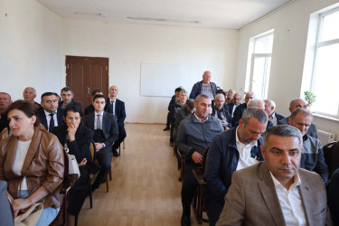 Şahağac kəndində səyyar qəbul və görüş