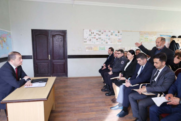 Çayoba kəndində səyyar qəbul və görüş