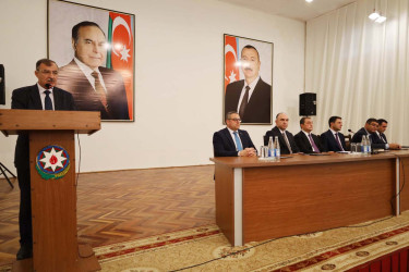Astarada Azərbaycan Respublikasının Prezidenti cənab İlham Əliyevin Yeni Azərbaycan Partiyasının VIII Qurultayındakı nitqindən irəli gələn vəzifələrə həsr olunmuş müşavirə keçirilmişdir.