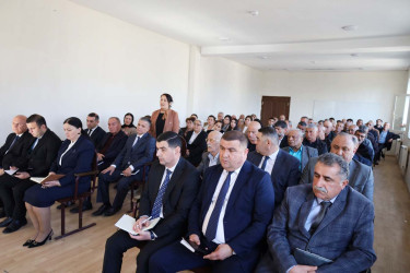 Şahağac kəndində səyyar qəbul və görüş